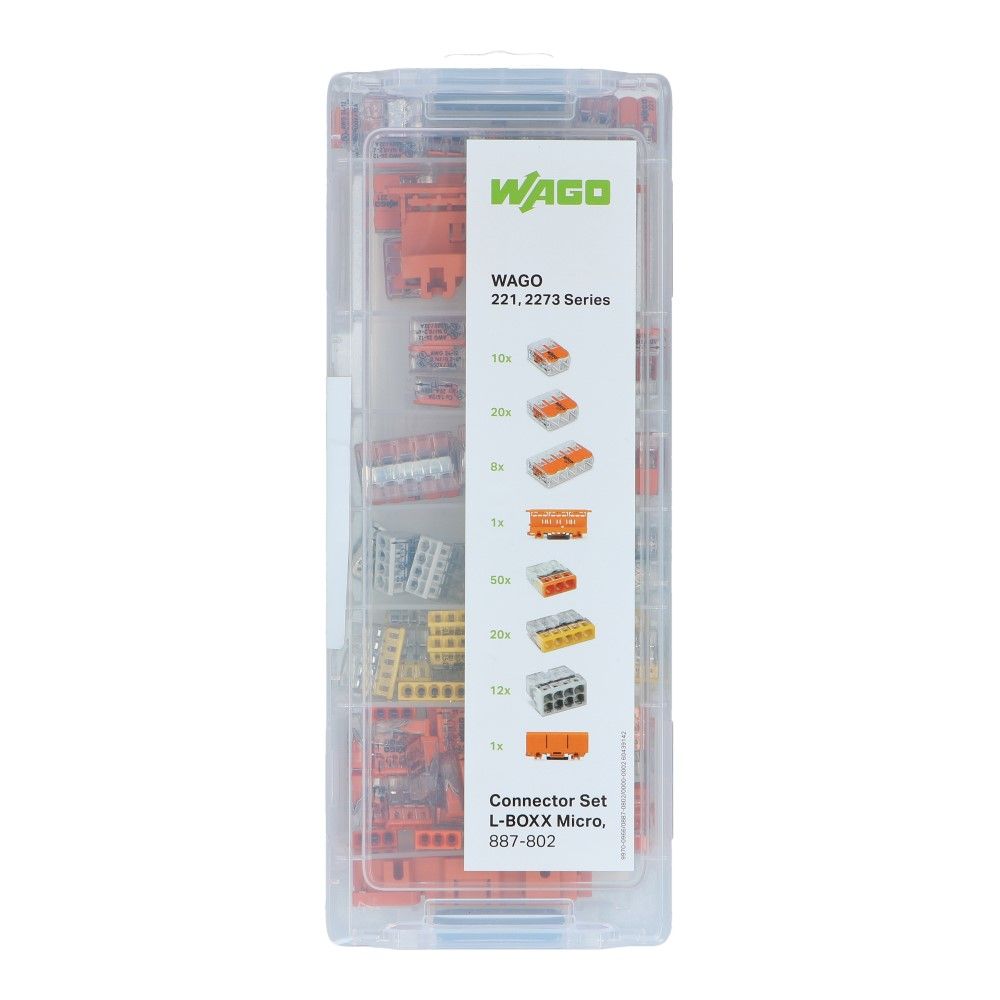 WAGO Verbindingsklemmenset L-Boxx micro 0.14-4mm² soepel en massief - 112 stuks WAGO Verbindingsklemmenset L-Boxx micro 0.14-4mm² soepel en massief - 112 stuks