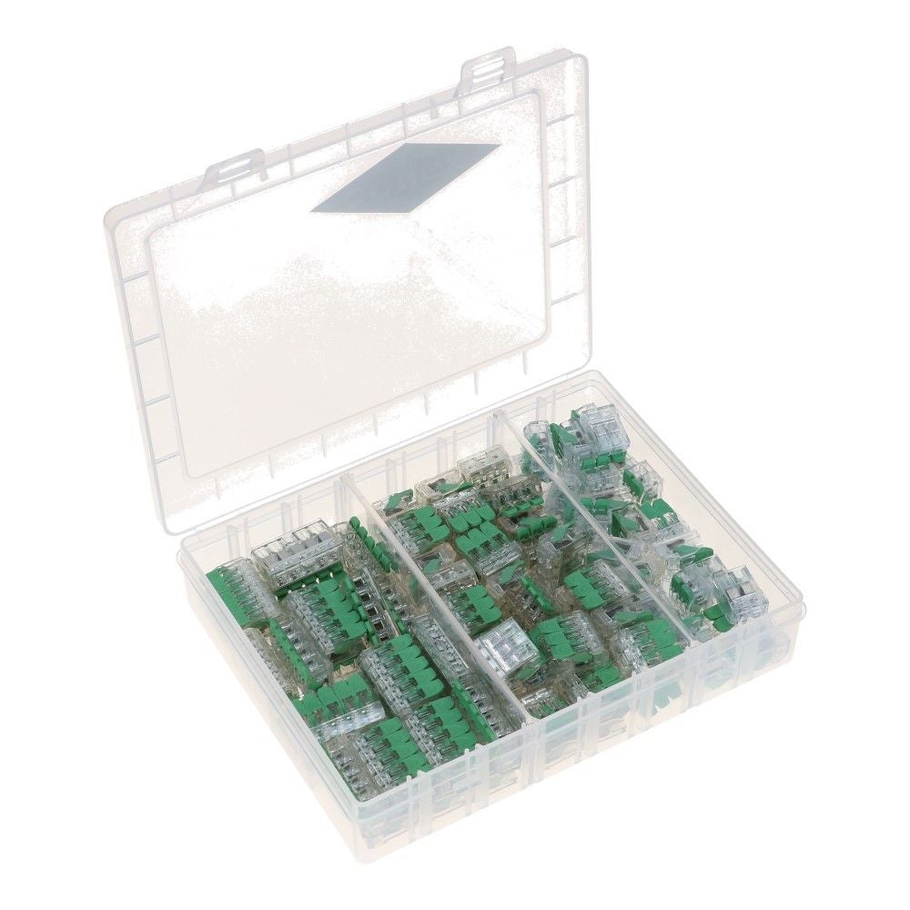 Lasklem assortimentsdoos voor massief/soepel 3 types - 90 stuks Lasklem assortimentsdoos voor massief/soepel 3 types - 90 stuks