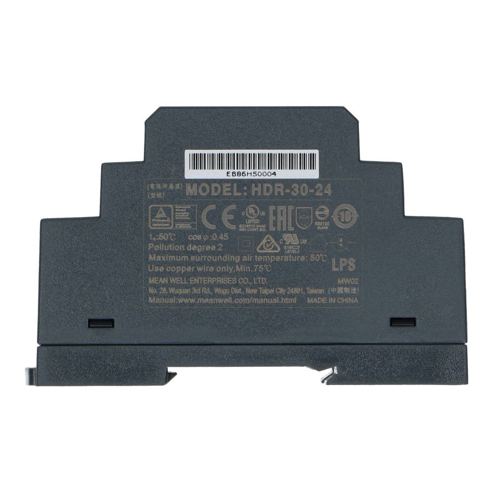 Voeding 24VDC 36W 1.5A dinrail ingang 85-264VAC Voeding 24VDC 36W 1.5A dinrail ingang 85-264VAC