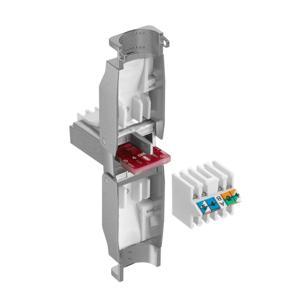 RJ45 Cat 6 netwerkplug shielded easy RJ45 Cat 6 netwerkplug shielded easy