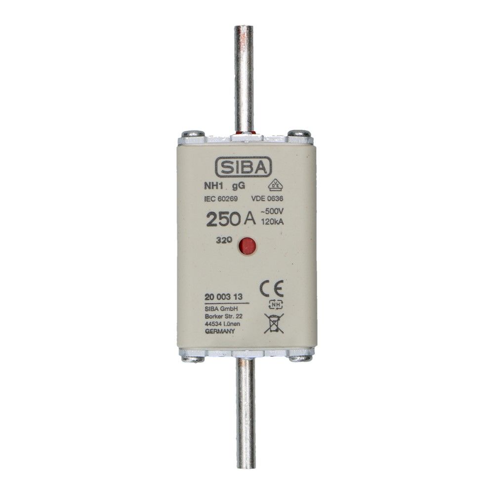 Mespatroon NH1 250A gL/gG 500V 135x51.5x54 Mespatroon NH1 250A gL/gG 500V 135x51.5x54