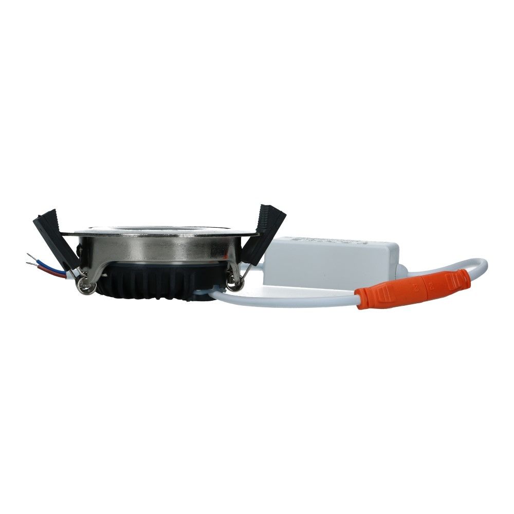 LED spot geborsteld staal IP65 5W 450lm 2700k 84mm kantelbaar dimbaar LED spot geborsteld staal IP65 5W 450lm 2700k 84mm kantelbaar dimbaar