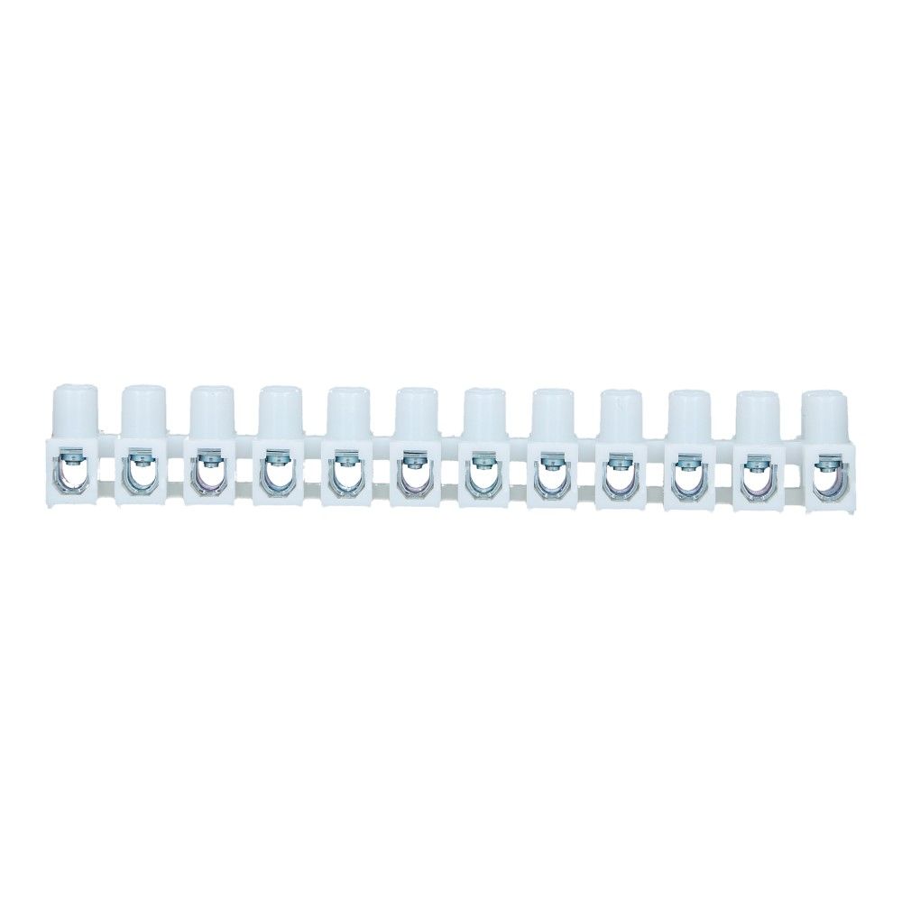 0.5-4mm² Kroonsteen 32A 450V 12 polig Wit  0.5-4mm² Kroonsteen 32A 450V 12 polig Wit