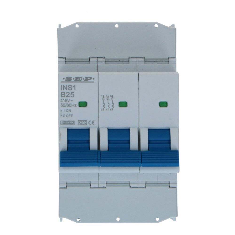Installatieautomaat  3 polig 16A karakteristiek D 10/15kA INS1 Installatieautomaat  3 polig 16A karakteristiek D 10/15kA INS1