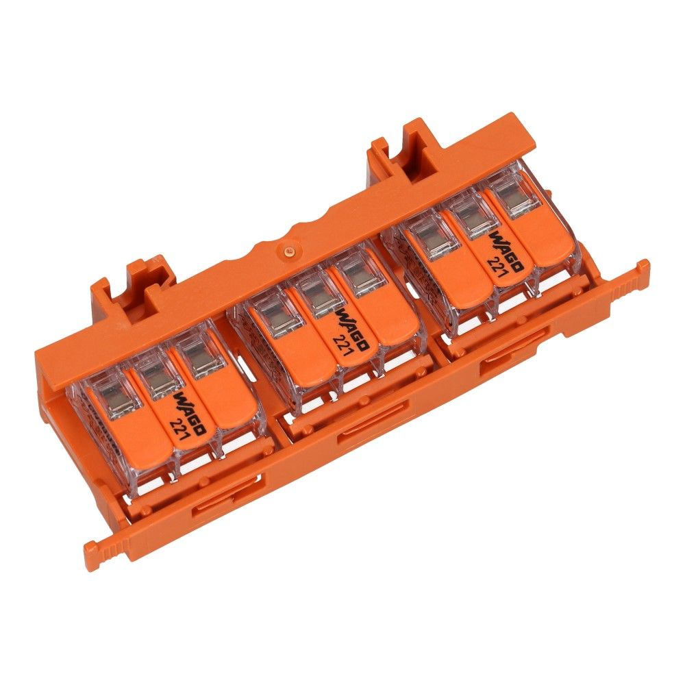 WAGO Bevestigingsadapter verbindingsklem 0.5-6mm² op Dinrail - 10 stuks WAGO Bevestigingsadapter verbindingsklem 0.5-6mm² op Dinrail - 10 stuks