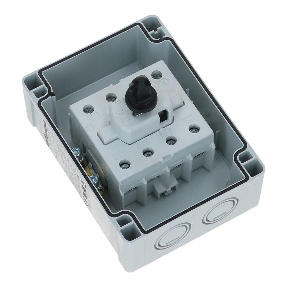 Werkschakelaar IP65 4 polig 20A 96x130x106mm zwart hendel ABS AC22-10A Werkschakelaar IP65 4 polig 20A 96x130x106mm zwart hendel ABS AC22-10A