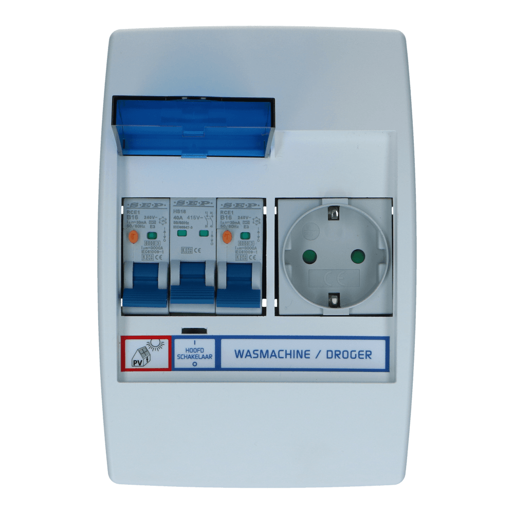 PV verdeler Blue-line 1xwcd Aardlekautomaat 20A B 30mA PV verdeler Blue-line 1xwcd Aardlekautomaat 20A B 30mA