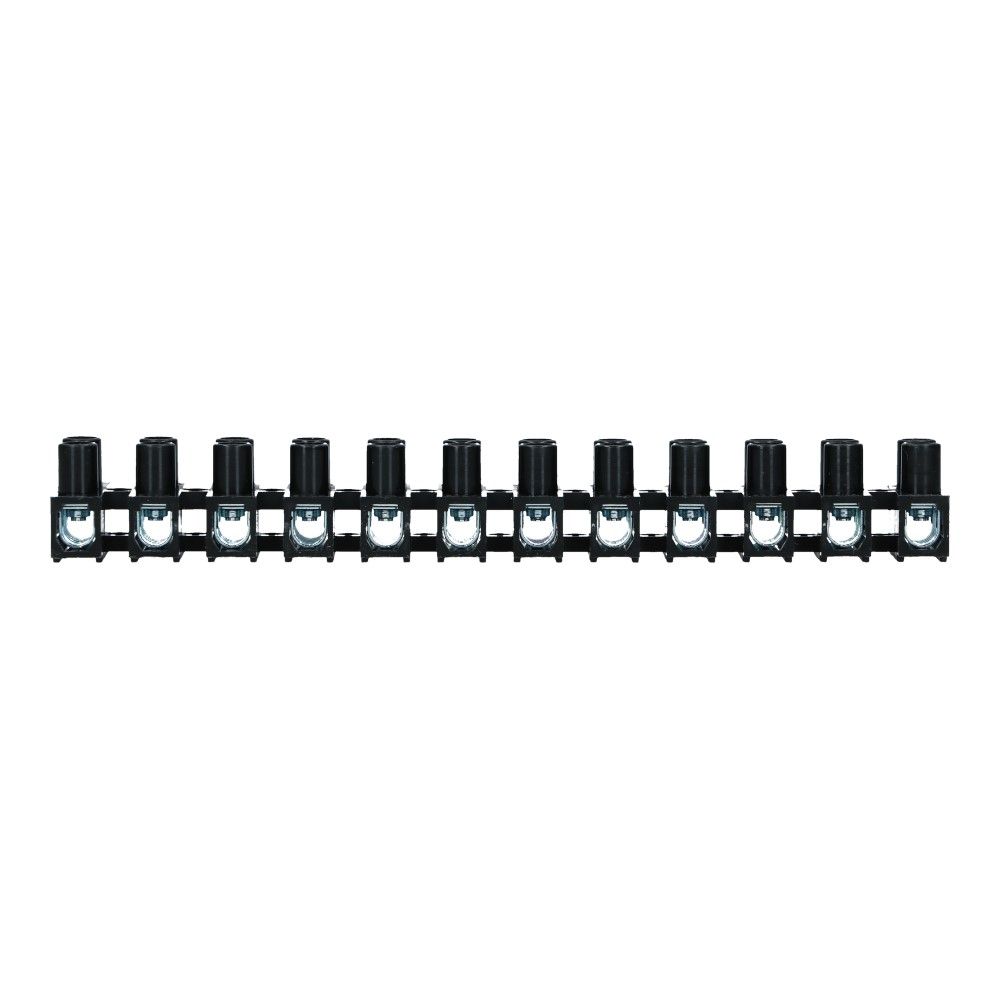 2.5-10mm² Kroonsteen 57A 500V 12 polig Zwart 2.5-10mm² Kroonsteen 57A 500V 12 polig Zwart