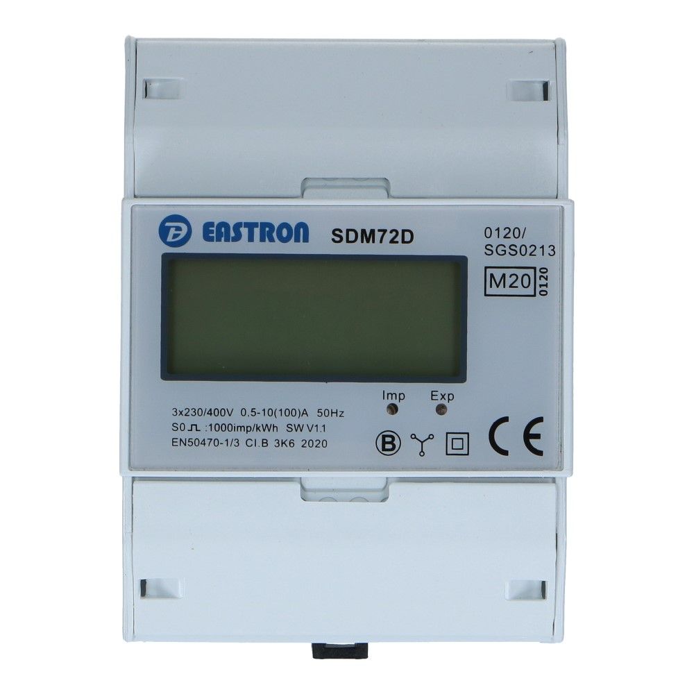 kWh meter 3 fase 10/100A MID Factureerbaar kWh meter 3 fase 10/100A MID Factureerbaar