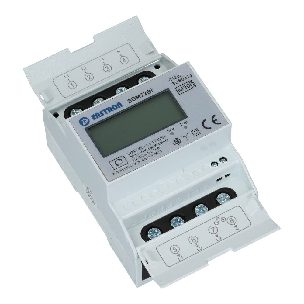 kWh meter 3 fase  MULTI 10/100A MID Factureerbaar Reset Imp/Exp kWh meter 3 fase  MULTI 10/100A MID Factureerbaar Reset Imp/Exp