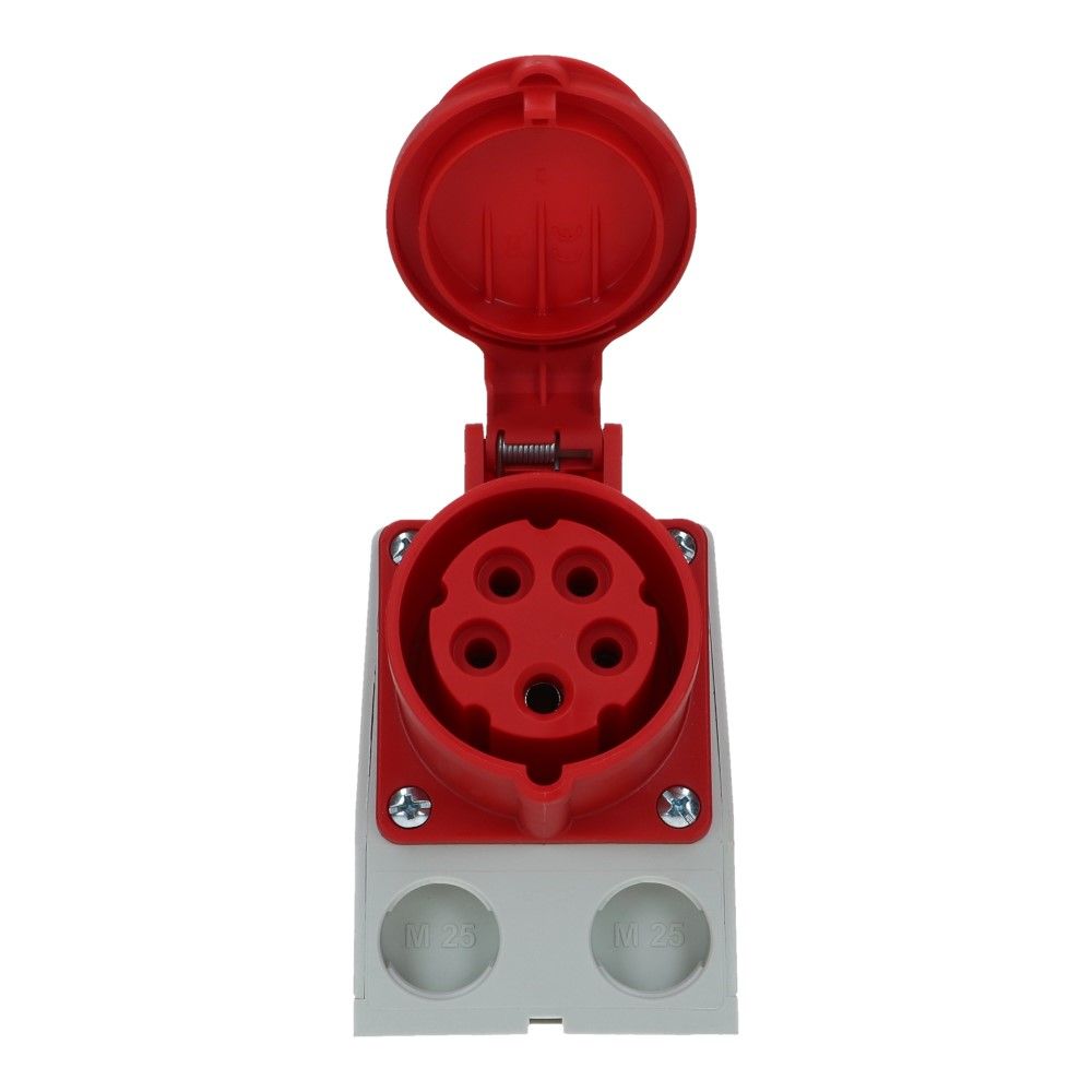 CEE female 5 polig 6H 16A IP44 wcd 380-415 VAC + schuko wcd CEE female 5 polig 6H 16A IP44 wcd 380-415 VAC + schuko wcd