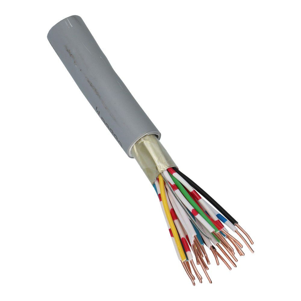 Signaalkabel afgeschermd JH(st)H 24x2x0.8mm² + 0.8mm² grijs B2ca - 100 meter