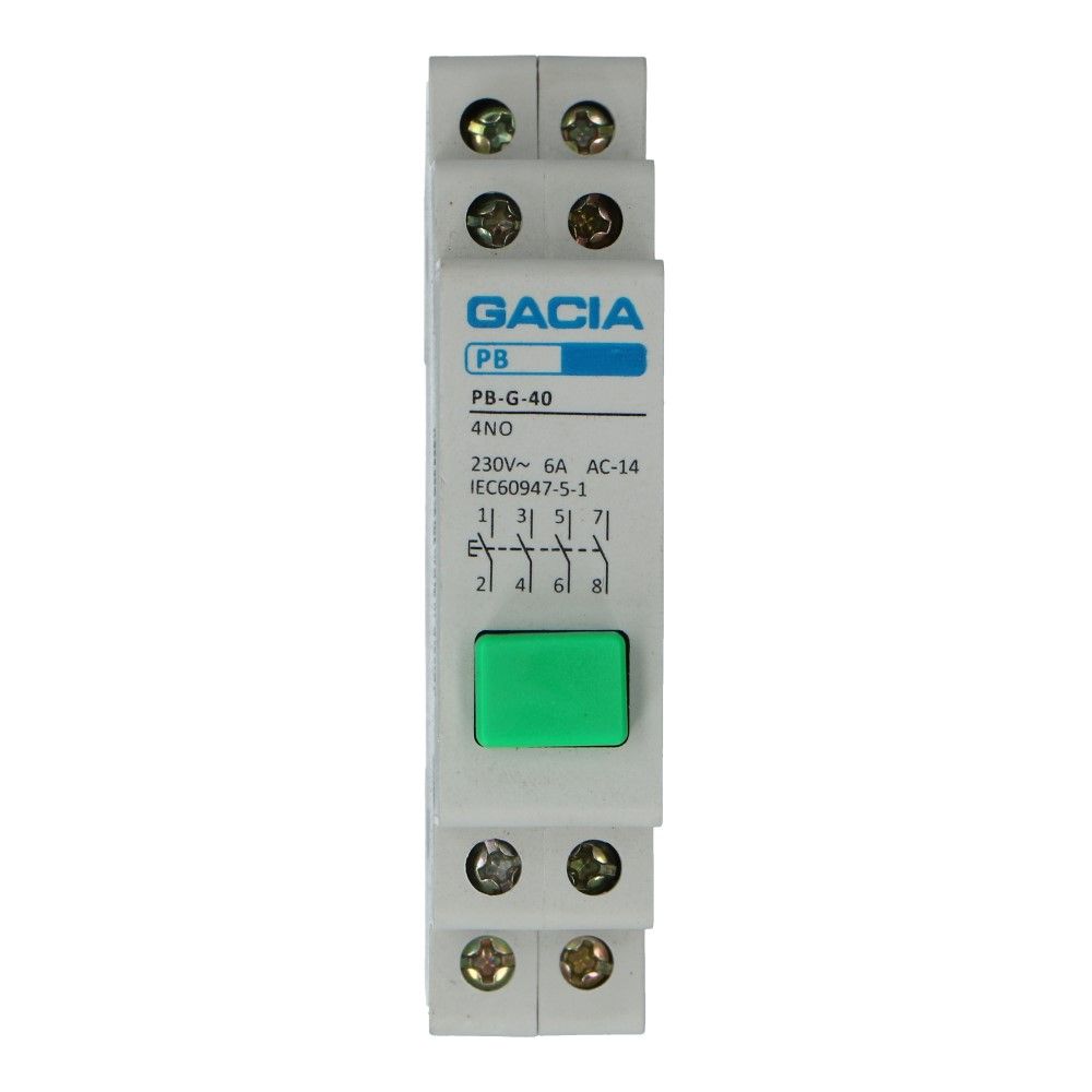 Pulsdrukknop groen 4xmaak Pulsdrukknop groen 4xmaak