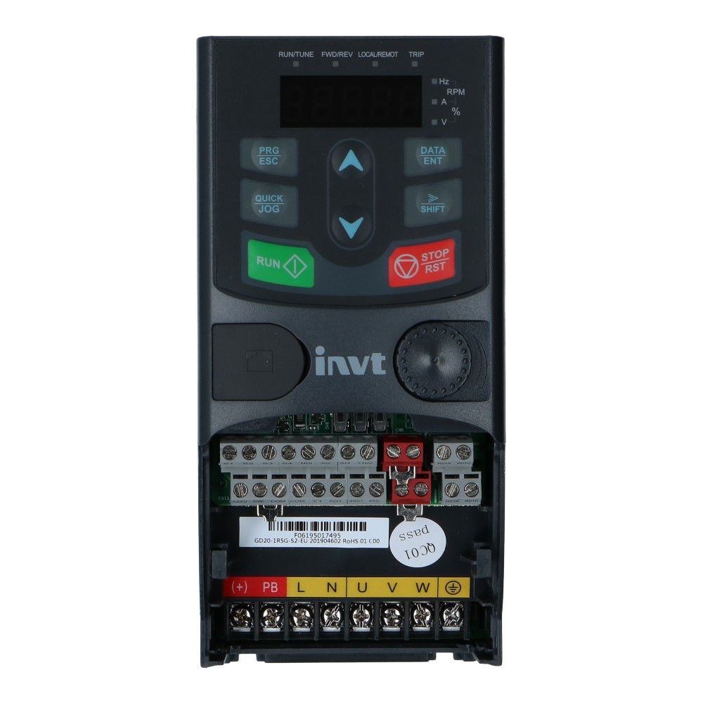 Frequentieregelaar 1 fase 0.75kW Frequentieregelaar 1 fase 0.75kW