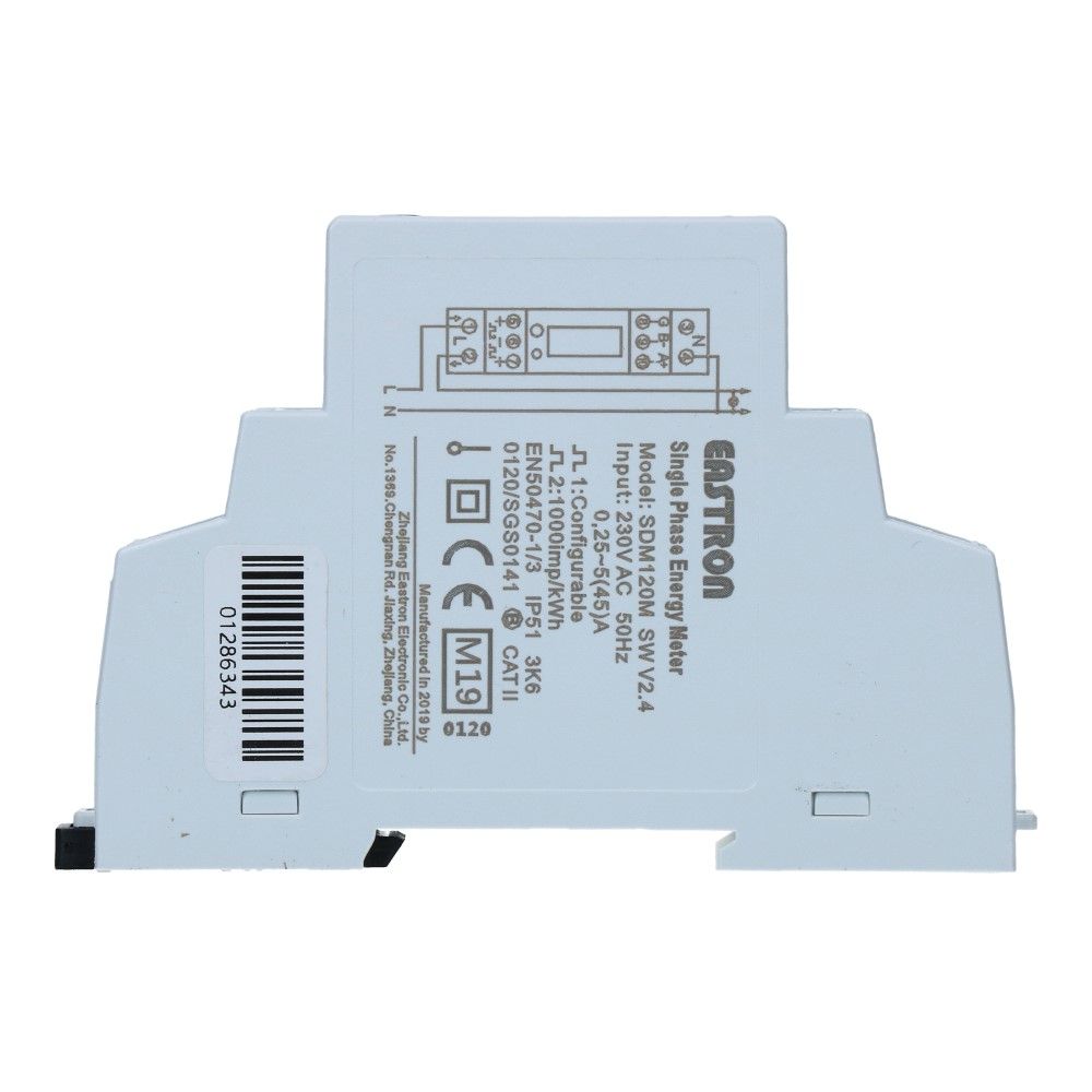 kWh meter 1 fase MULTI 5/45A MID Factureerbaar Imp/Exp kWh meter 1 fase MULTI 5/45A MID Factureerbaar Imp/Exp