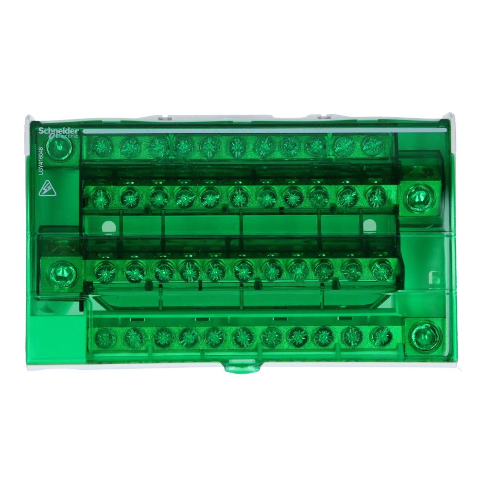 Verdeelblok DS 160A 4 rijen 12 aansluitingen 500VAC Verdeelblok DS 160A 4 rijen 12 aansluitingen 500VAC