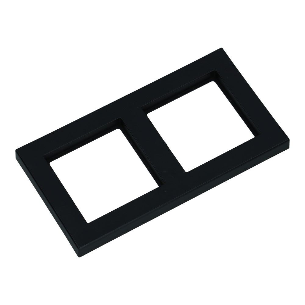 Afdekraam 2 voudig Square Series mat zwart