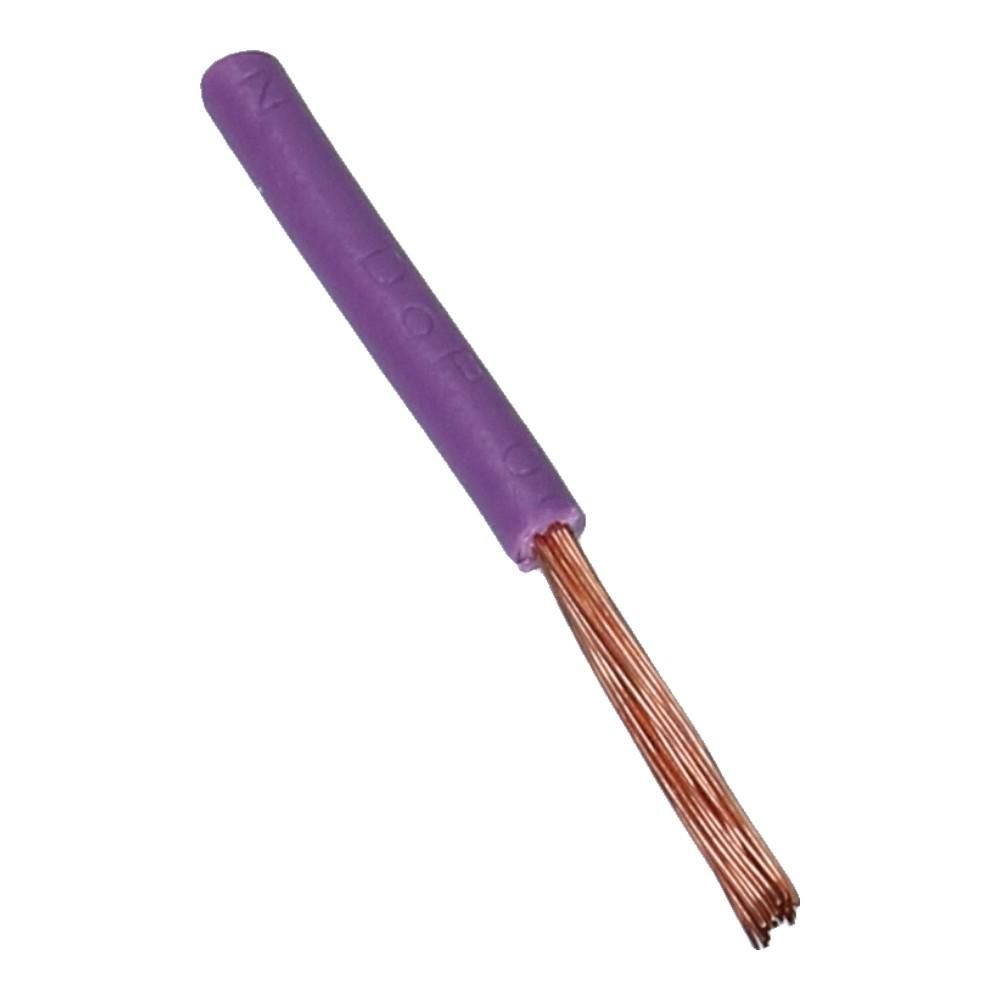 Montagedraad H05V2-K 0.5mm² violet 90°C Eca - 100 meter