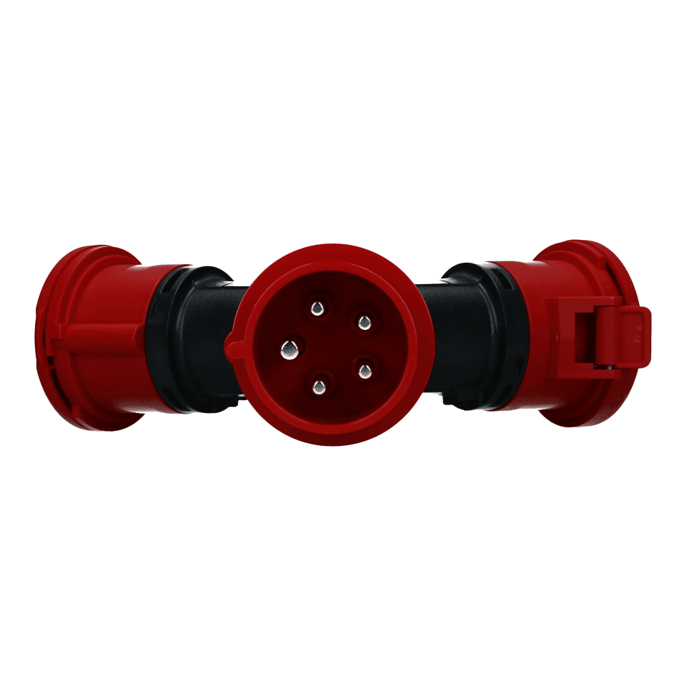 3 weg splitter 1x CEE naar 3xCEE 1p+n+e 32A 3 weg splitter 1x CEE naar 3xCEE 1p+n+e 32A