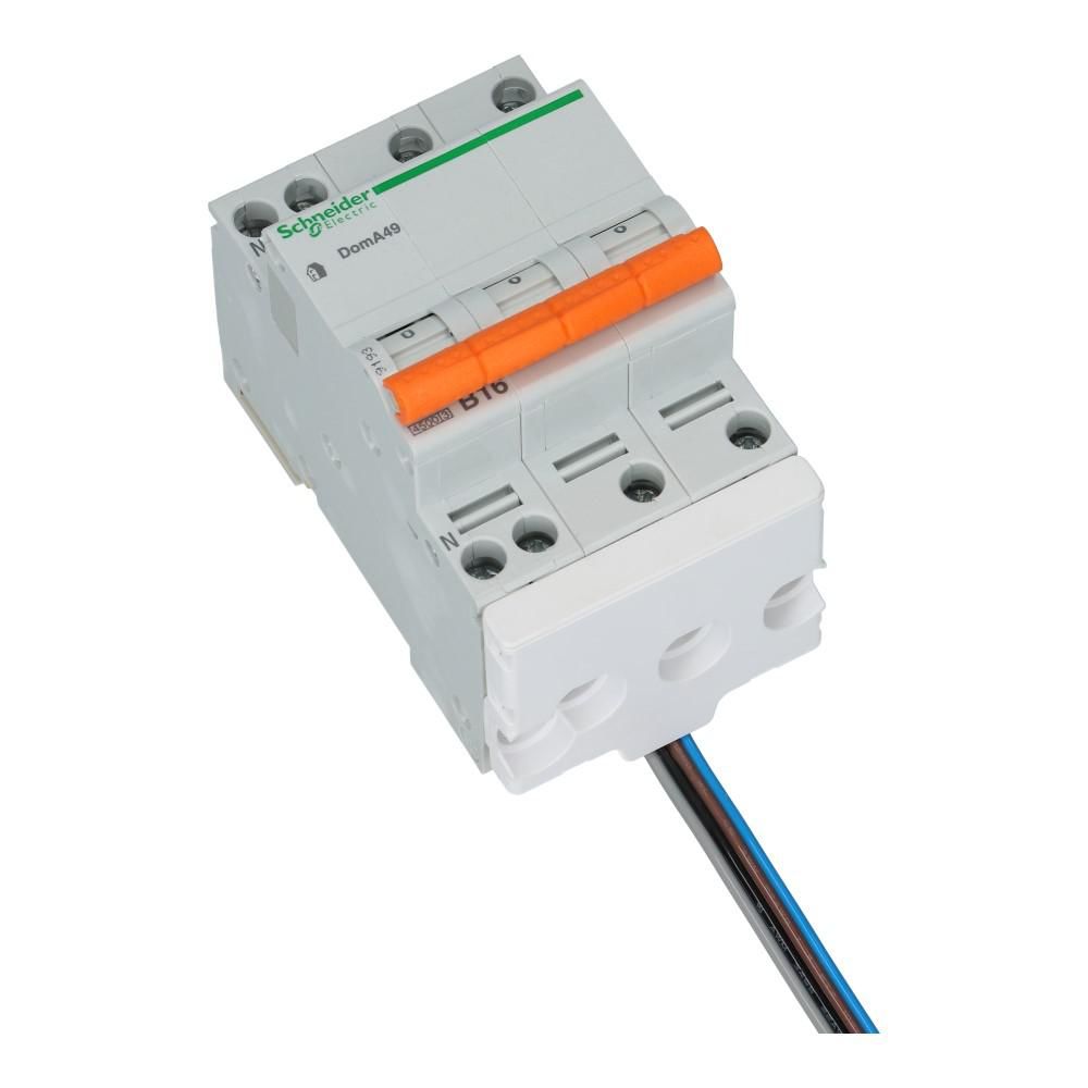 Acti9 PowerTag 3 polig + nul ondermontage pitch 9mm Acti9 PowerTag 3 polig + nul ondermontage pitch 9mm