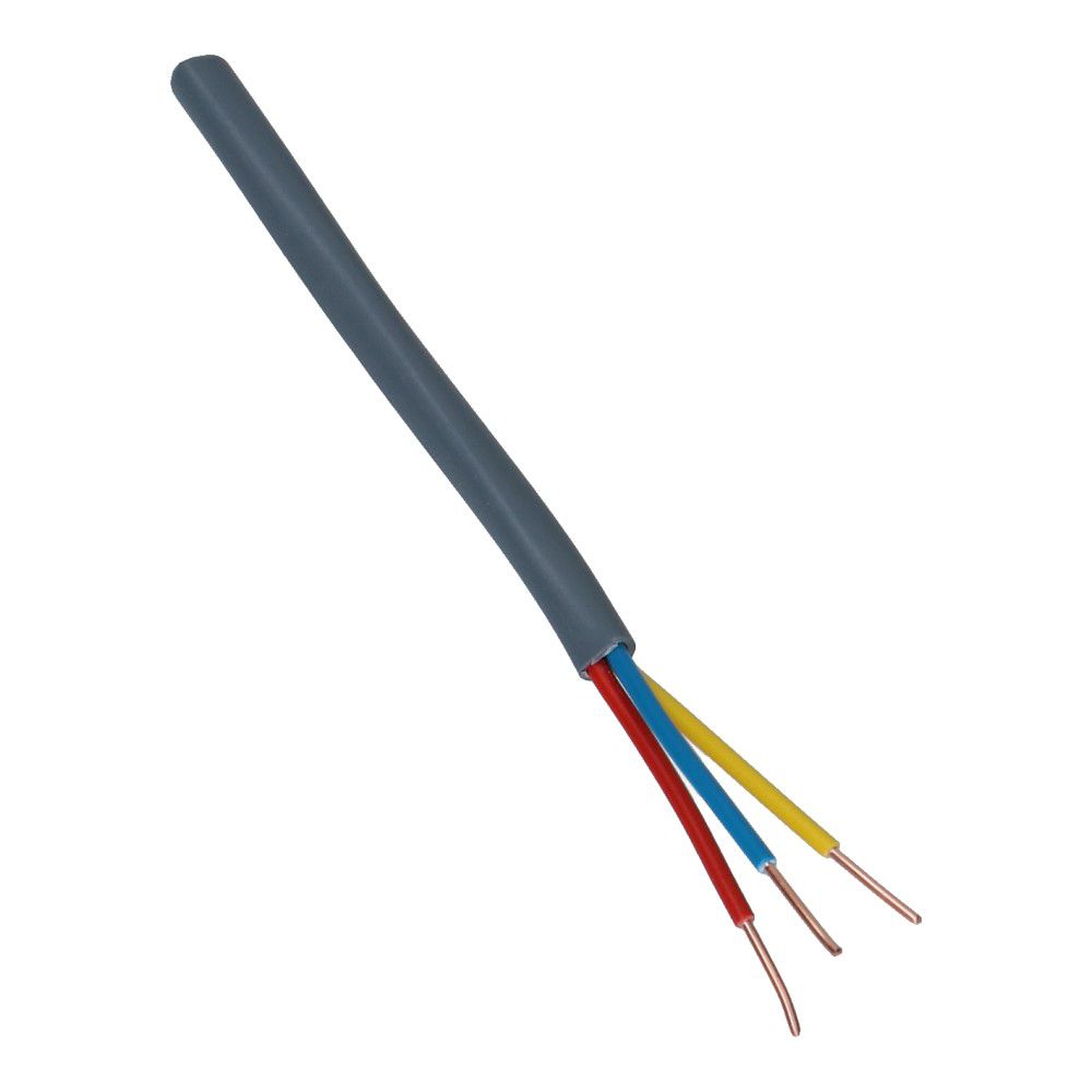 Signaalkabel 3x0.8mm² grijs Dca - 100 meter