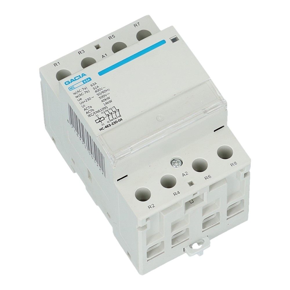 4 polig 4 NC 63A Installatierelais