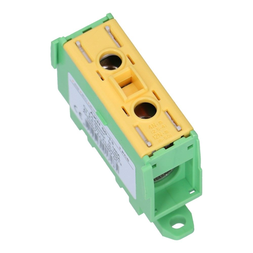 Aansluitklem AKN51 geel/groen 2.5mm² t/m 50mm² Aansluitklem AKN51 geel/groen 2.5mm² t/m 50mm²