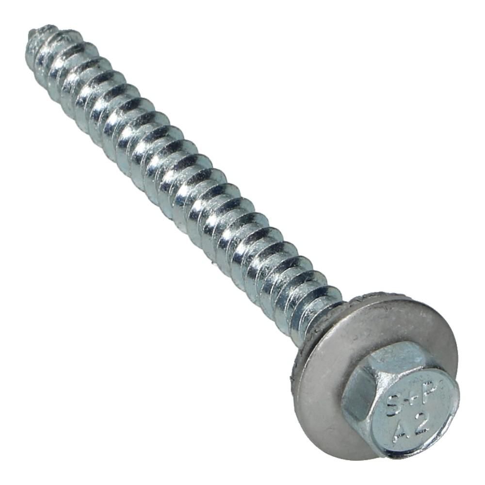 Montageschroef 6.5x64mm RVS A2 met neopreenring - 100 stuks