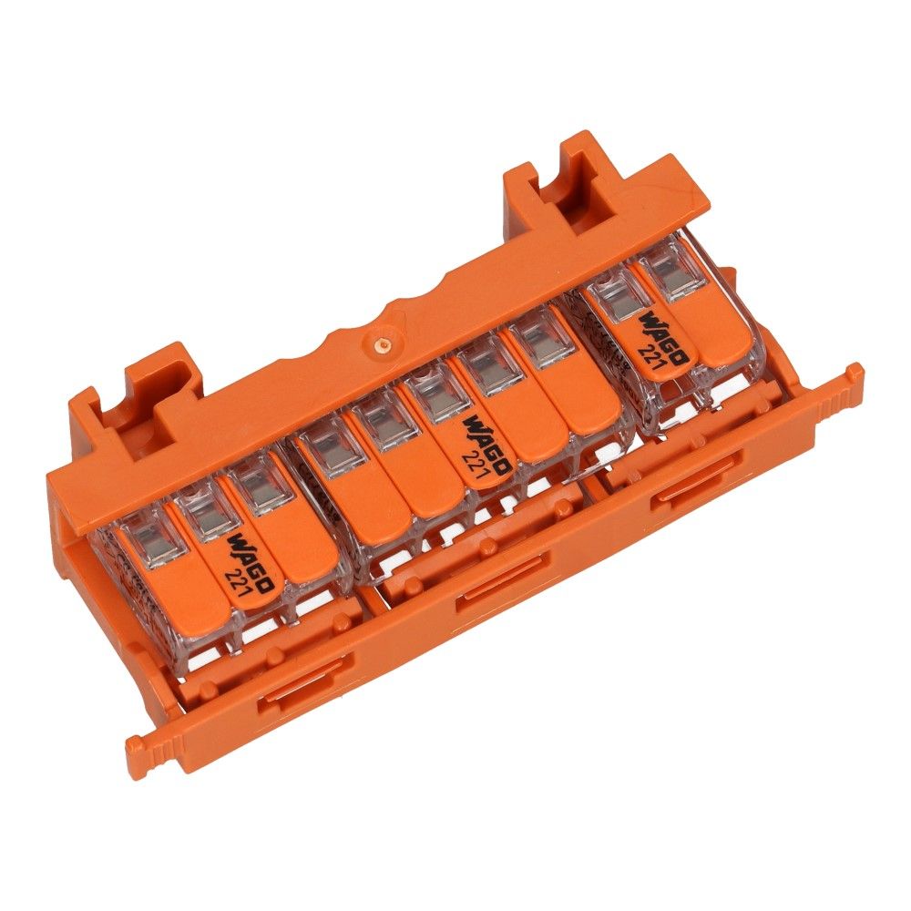 WAGO Bevestigingsadapter verbindingsklem 0.14-4mm² op Dinrail - 10 stuks WAGO Bevestigingsadapter verbindingsklem 0.14-4mm² op Dinrail - 10 stuks