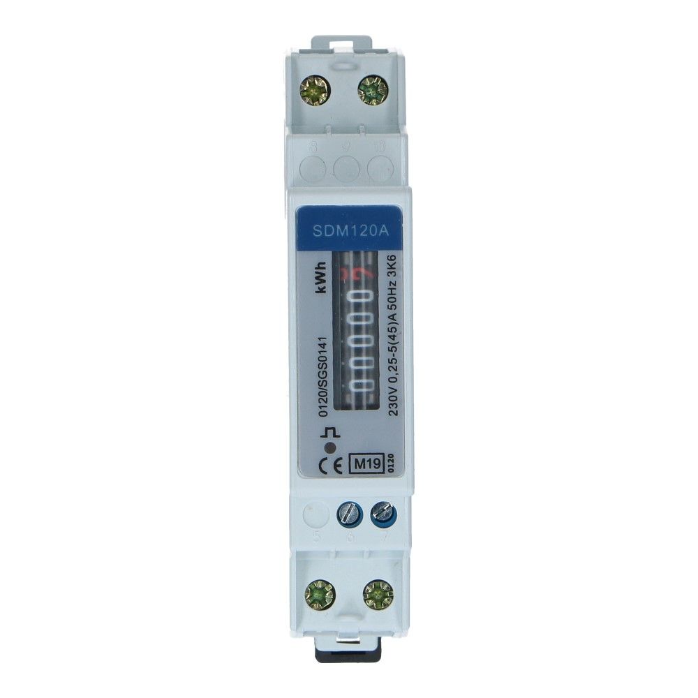 kWh meter 1 fase 5/45A MID Factureerbaar Analoog kWh meter 1 fase 5/45A MID Factureerbaar Analoog