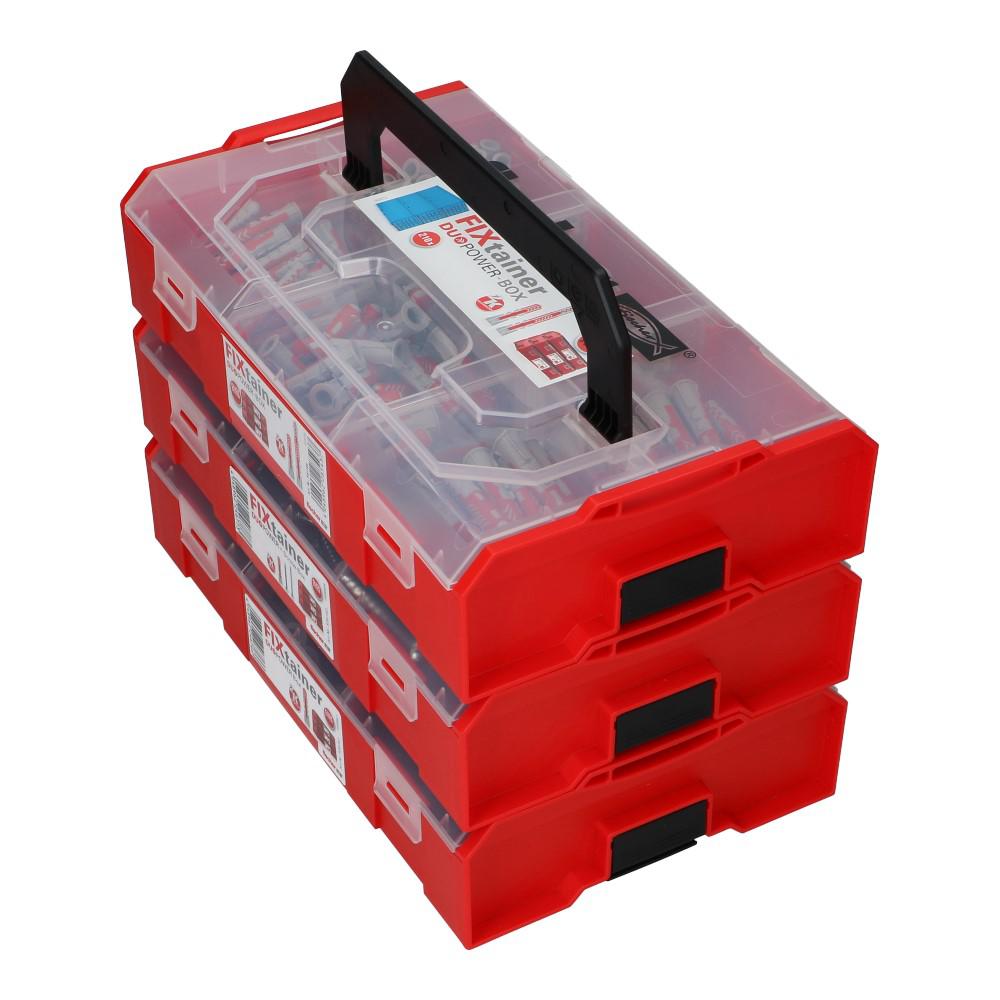 DuoPower Fixtainer assortiment plug en schroef DuoPower Fixtainer assortiment plug en schroef