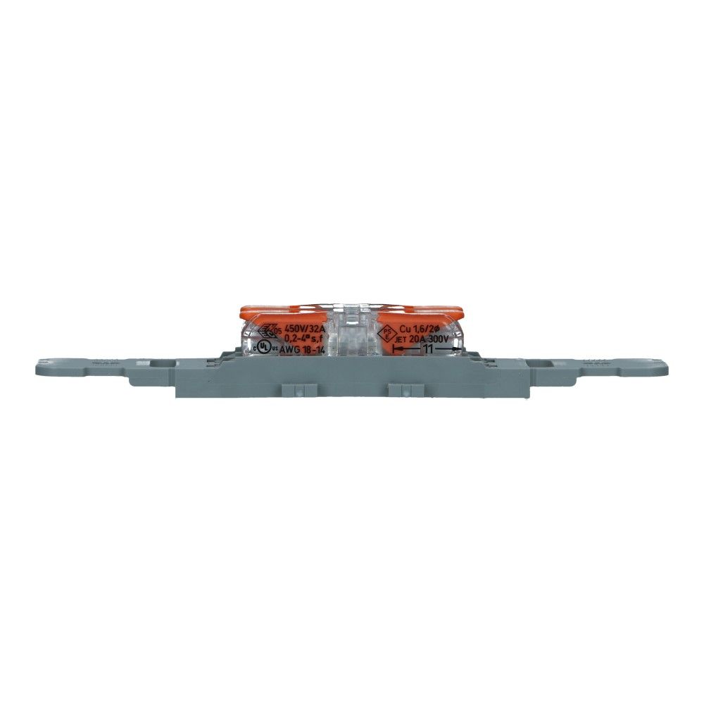 WAGO Bevestigingsadapter doorvoerconnector 2-voudig schroefbevestiging en trekontlasting - 5 stuks WAGO Bevestigingsadapter doorvoerconnector 2-voudig schroefbevestiging en trekontlasting - 5 stuks