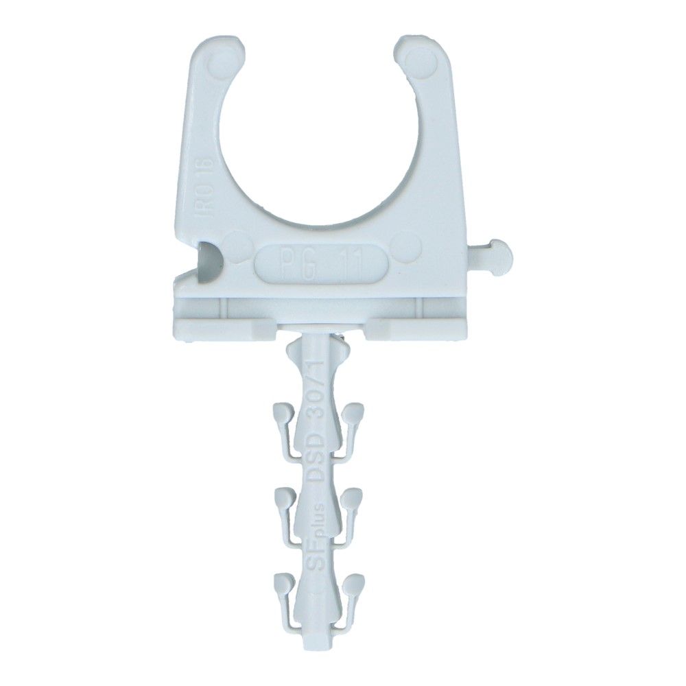 Klembeugel met plug SF Plus RC 3/4inch 18-19mm lichtgrijs - 100 stuks Klembeugel met plug SF Plus RC 3/4inch 18-19mm lichtgrijs - 100 stuks