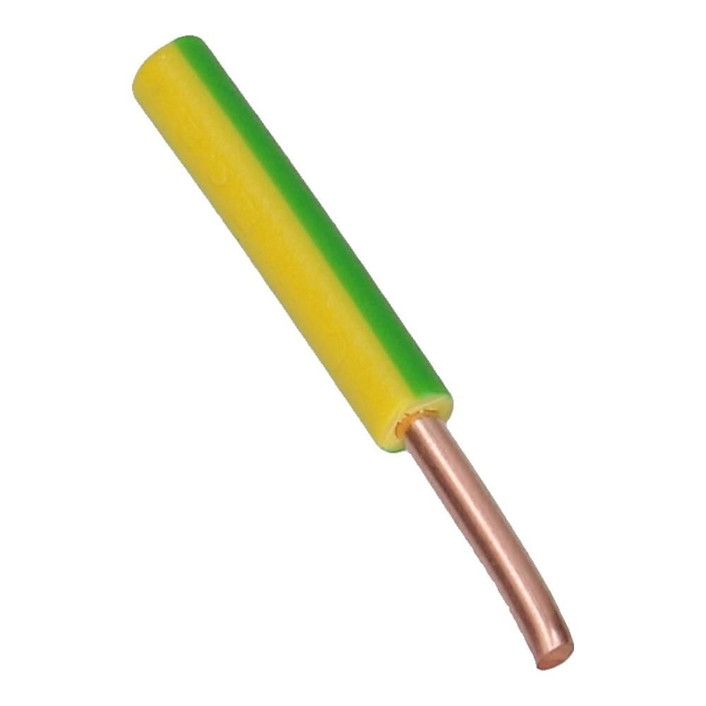 Installatiedraad H07V-U 4mm² geel groen Eca - 100 meter
