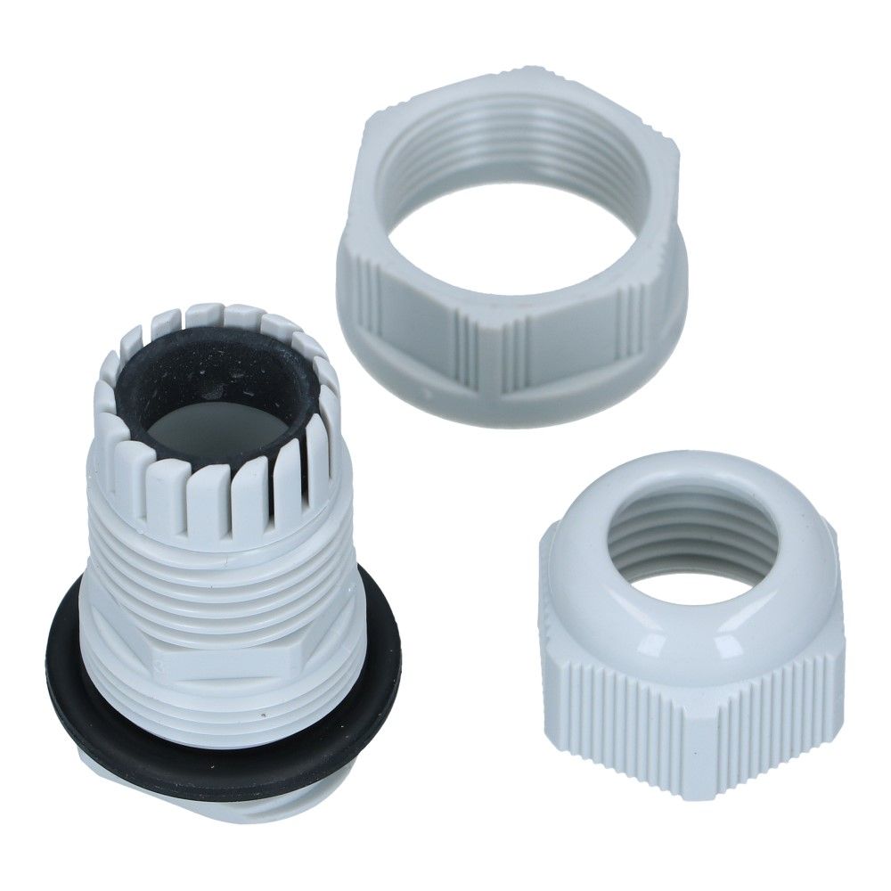 Wartel IP68 lichtgrijs Polyamide slagvast Perfect Fix M20 Wartel IP68 lichtgrijs Polyamide slagvast Perfect Fix M20