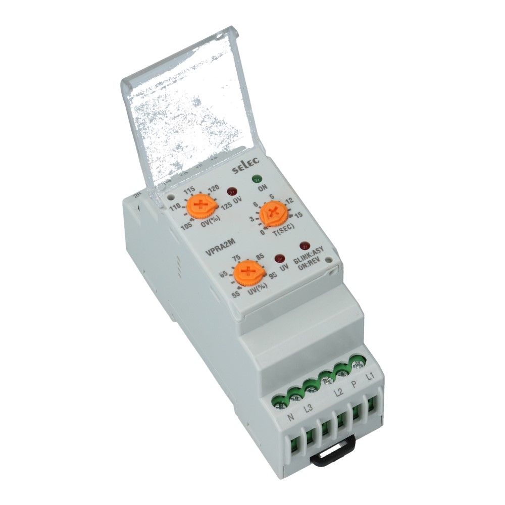 Spanningcontrole relais analoog 160-520VAC Spanningcontrole relais analoog 160-520VAC