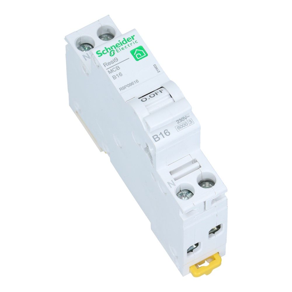 Installatieautomaat 1 polig + nul 32A kar B 6kA Resi9