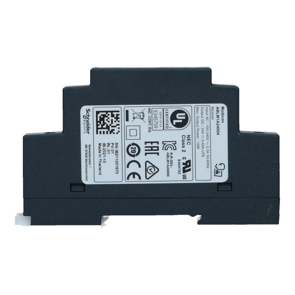 Dinrail voeding 24VDC uit 100-240VAC in 0.4A 10Watt Dinrail voeding 24VDC uit 100-240VAC in 0.4A 10Watt