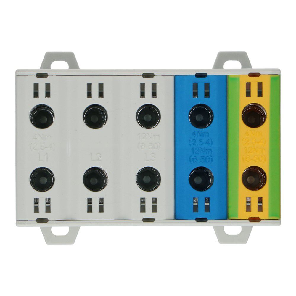 Aansluitklem CK1 2.5mm² t/m 50mm² vijfvoudig Aansluitklem CK1 2.5mm² t/m 50mm² vijfvoudig