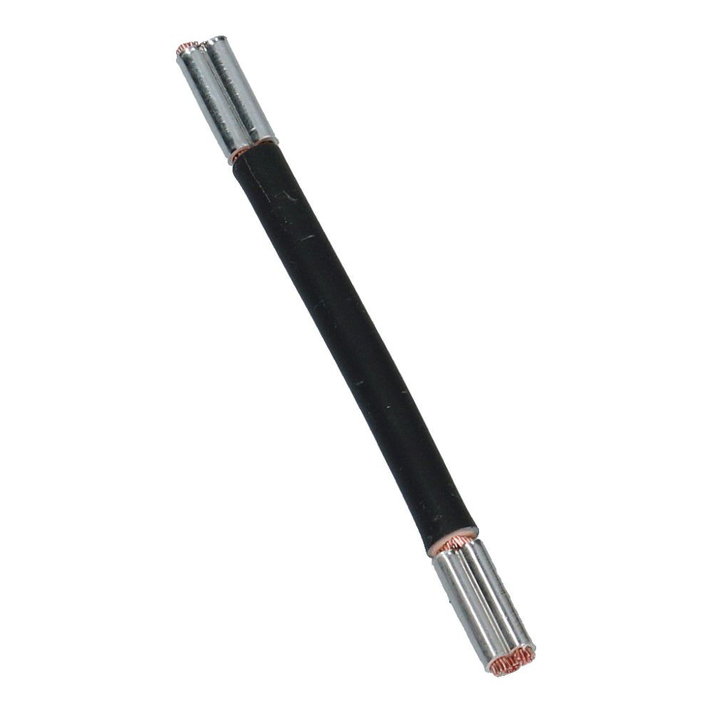 Montagedraad met vertind huls zwart 2.5mm² 110mm halogeenvrij 90°C