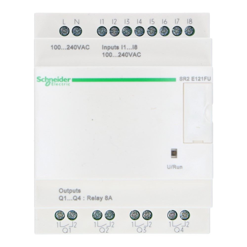 Zelio PLC met klok 12I-O 8in 4uit 100-240VAC Zelio PLC met klok 12I-O 8in 4uit 100-240VAC
