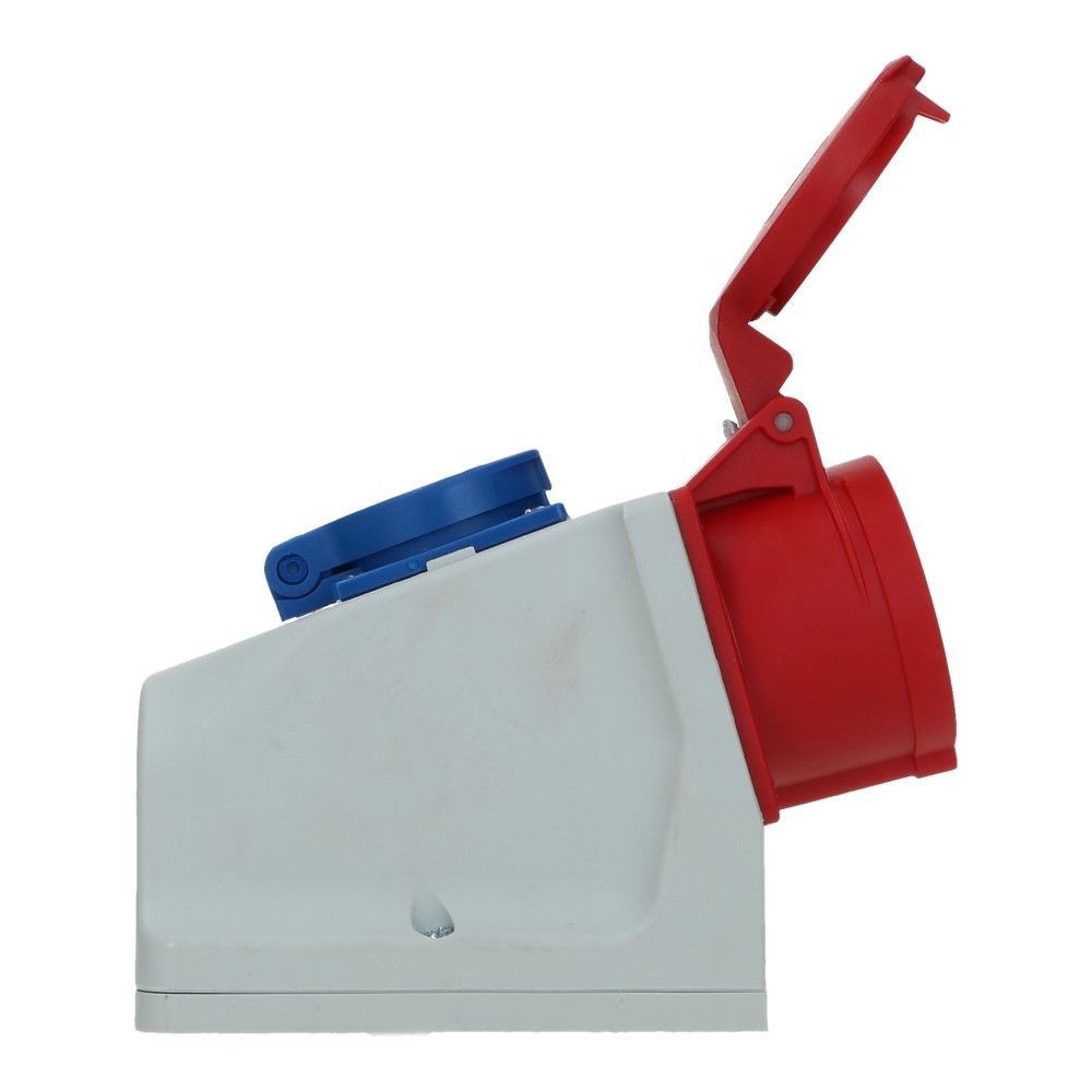 CEE female 5 polig 6H 16A IP44 wcd 380-415 VAC + schuko wcd CEE female 5 polig 6H 16A IP44 wcd 380-415 VAC + schuko wcd