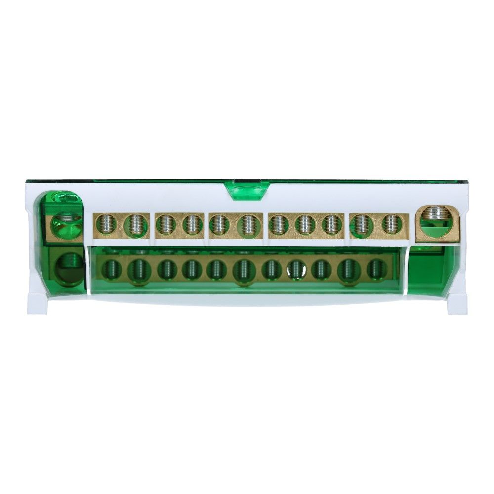 Verdeelblok DS 160A 4 rijen 12 aansluitingen 500VAC Verdeelblok DS 160A 4 rijen 12 aansluitingen 500VAC