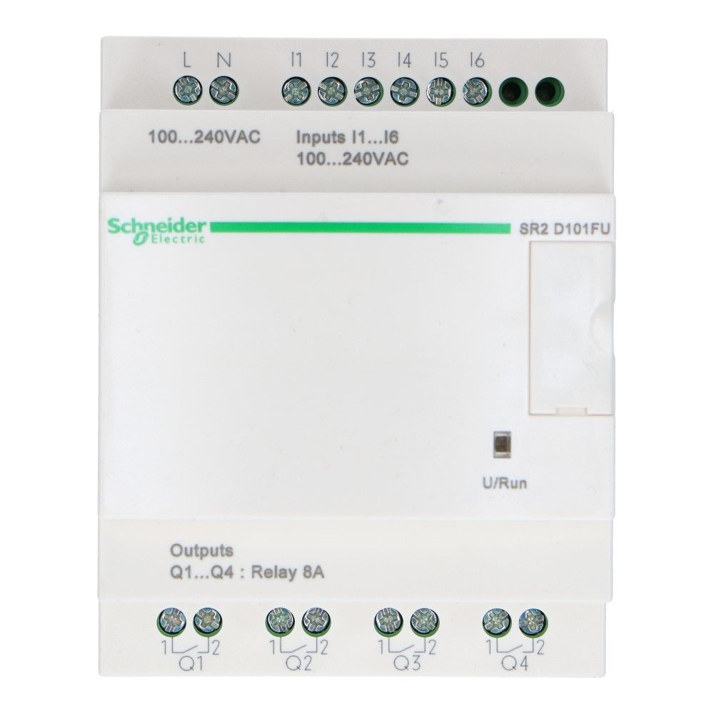 Zelio PLC zonder klok 10I-O 6in 4uit 100-240VAC Zelio PLC zonder klok 10I-O 6in 4uit 100-240VAC