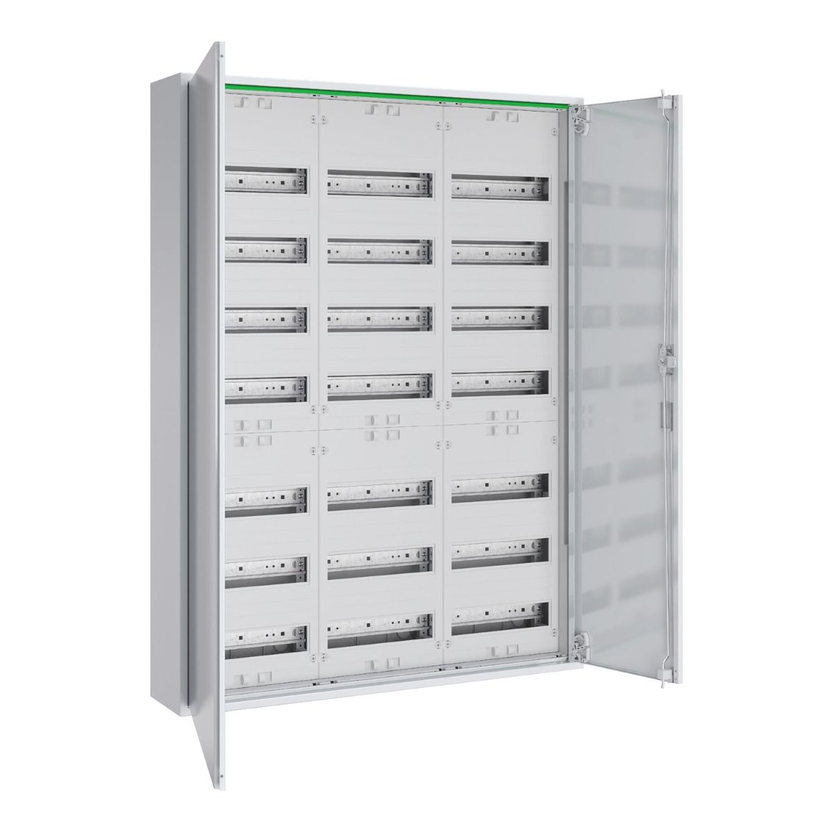 252 modules 3 kolommen 7 rijen metalen wandbehuizing PrismaSeT XL 250A