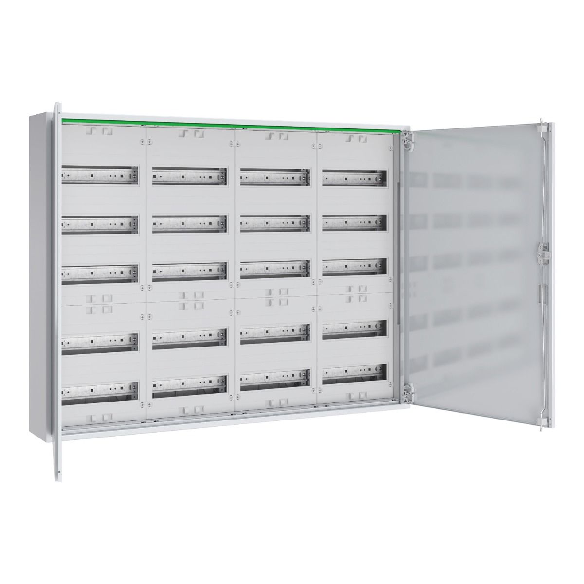 240 modules 4 kolommen 5 rijen metalen wandbehuizing PrismaSeT XL 250A