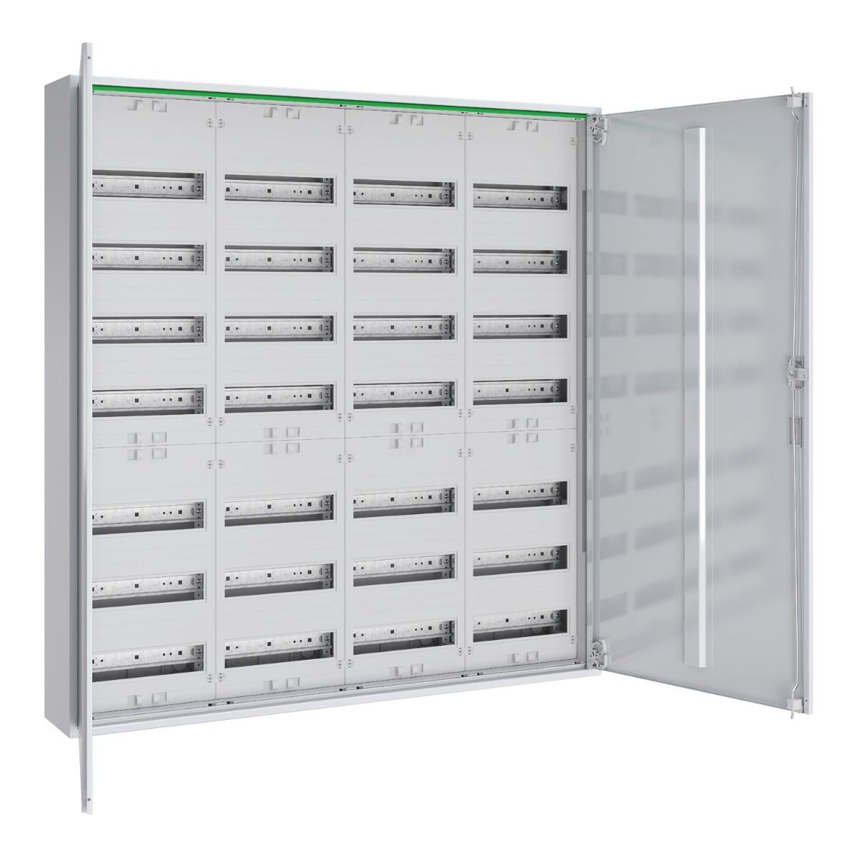336 modules 4 kolommen 7 rijen metalen wandbehuizing PrismaSeT XL 250A