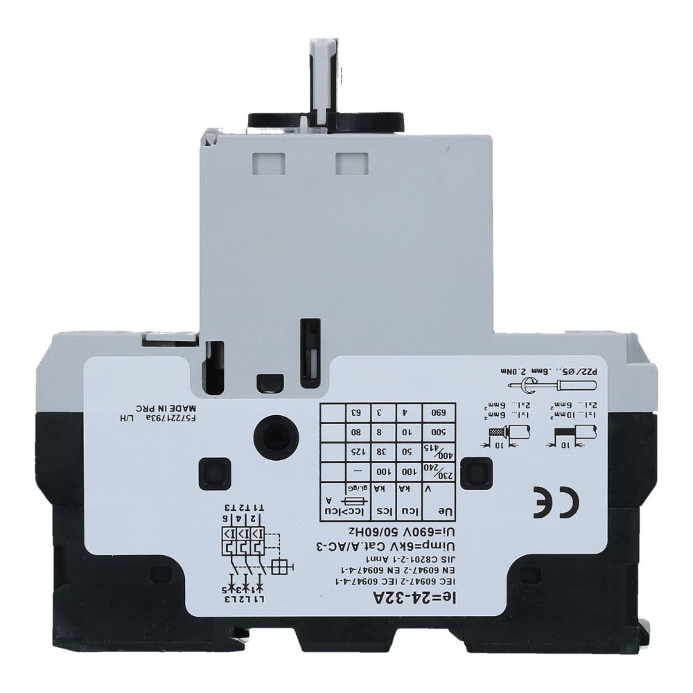 24-32A Motorbeveiligingsschakelaar 415VAC 50kA 24-32A Motorbeveiligingsschakelaar 415VAC 50kA