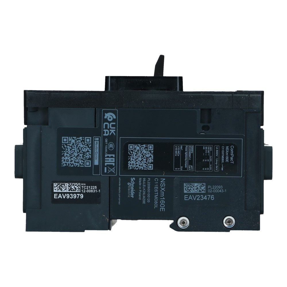 Installatieautomaat 3 polig + nul 16A TM-D 16kA Compact NSXm100E Everlink Installatieautomaat 3 polig + nul 16A TM-D 16kA Compact NSXm100E Everlink