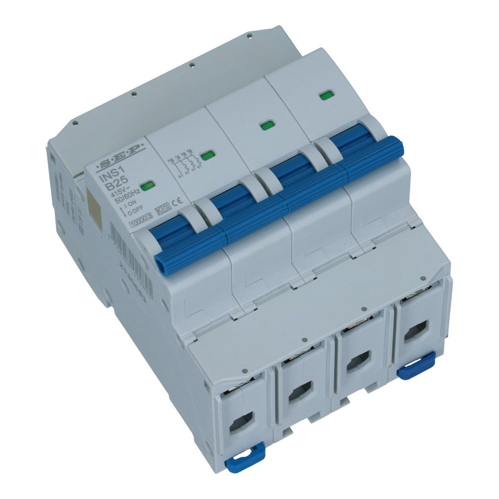 Installatieautomaat  3 polig + nul 16A karakteristiek B 10/15kA INS1 Installatieautomaat  3 polig + nul 16A karakteristiek B 10/15kA INS1